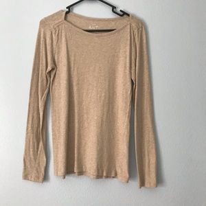 J. Crew tan artist tee